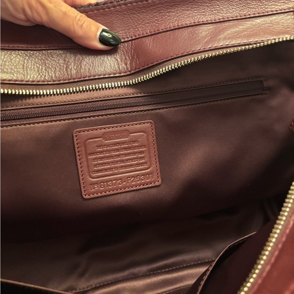 LIKE NEW Coach Taylor Suede Alexis Carryall Satchel Bag 17x13x5 - Picture 12 of 14